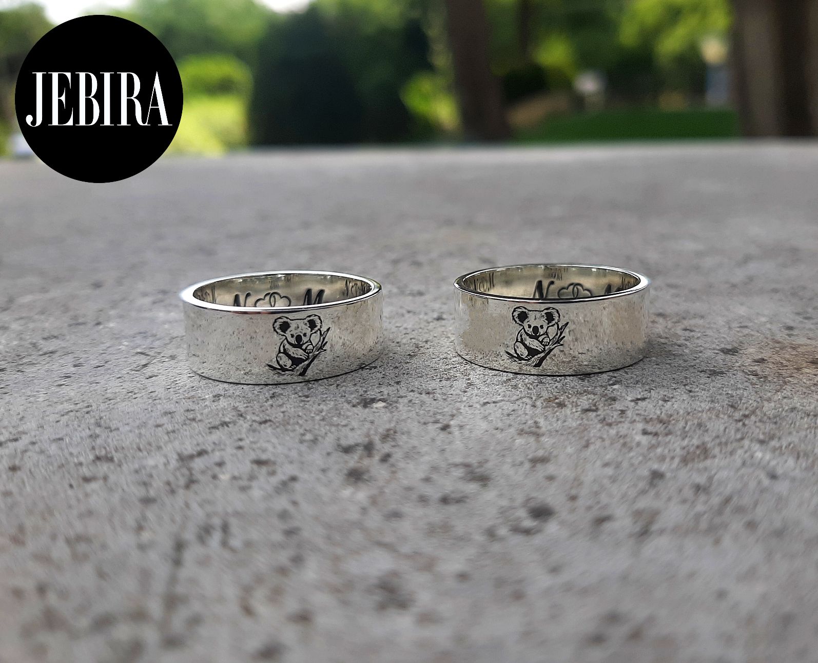 ვერცხლის სამკაული, ვერცხლის ბეჭედი კოალას ნახატით