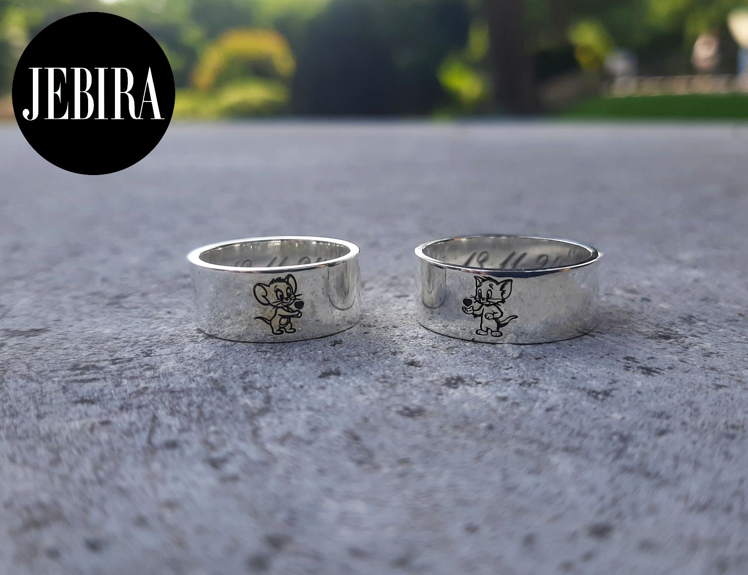 ვერცხლის სამკაული, ვერცხლის ბეჭედი ტომი და ჯერის ნახატით