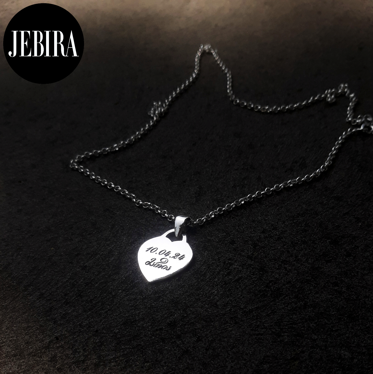 ვერცხლის სამკაული, ვერცხლის ყელსაბამი გულის ფორმით