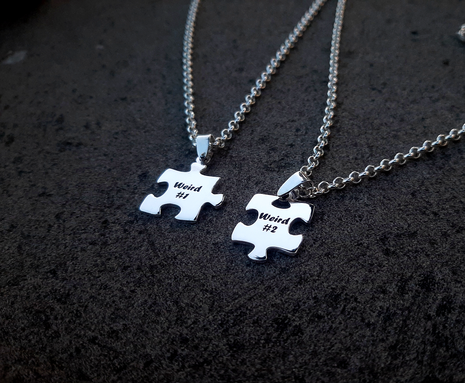 ვერცხლის სამკაული, ვერცხლის ყელსაბამი პაზლის ფორმებით