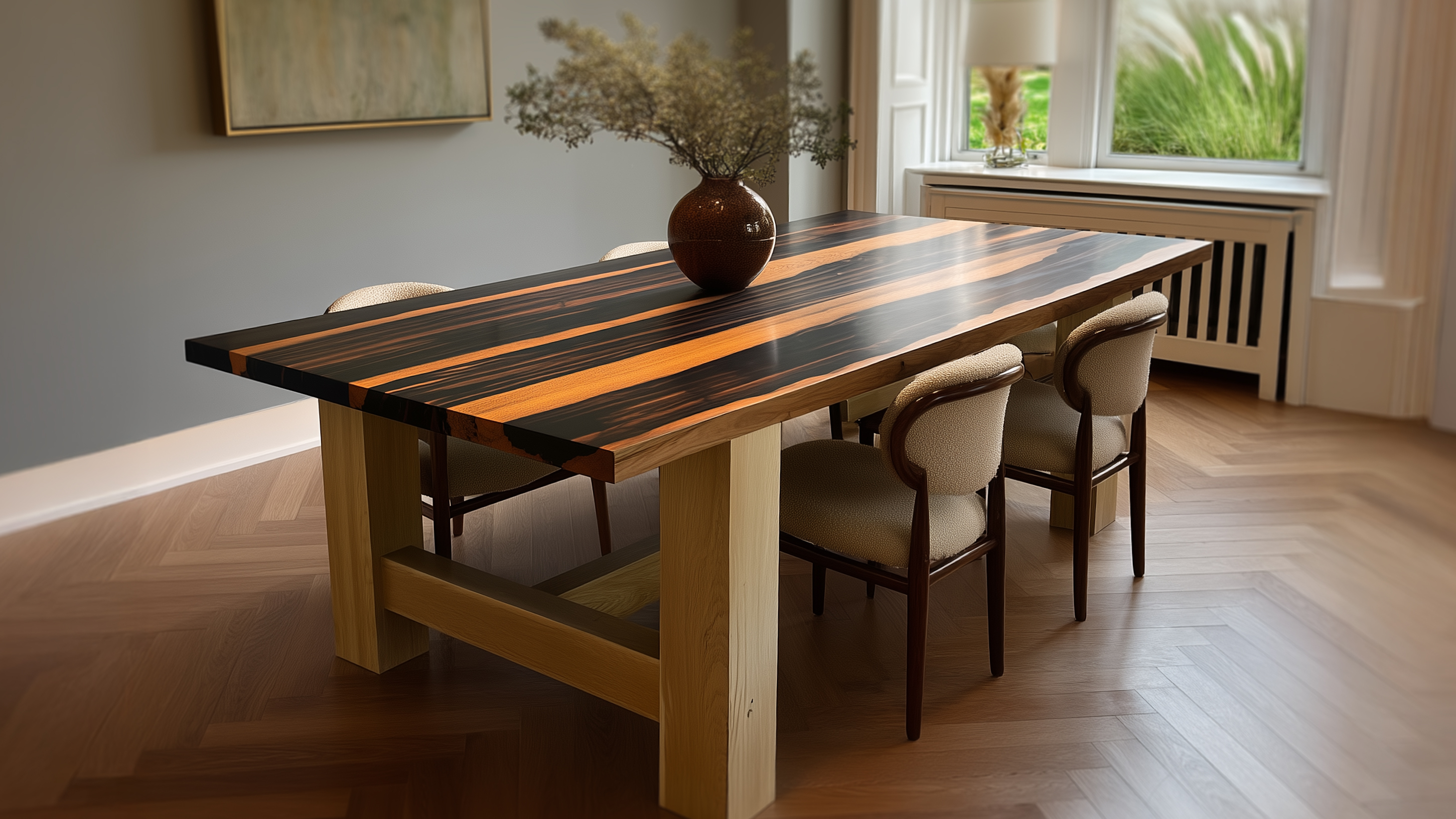 Custom Made Macassar Ebony Table