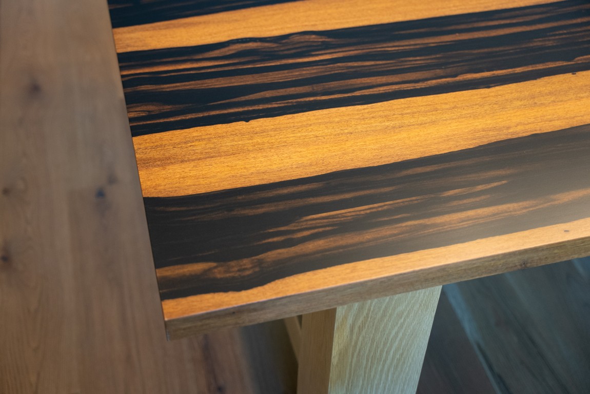 Macassar Ebony Table Grain