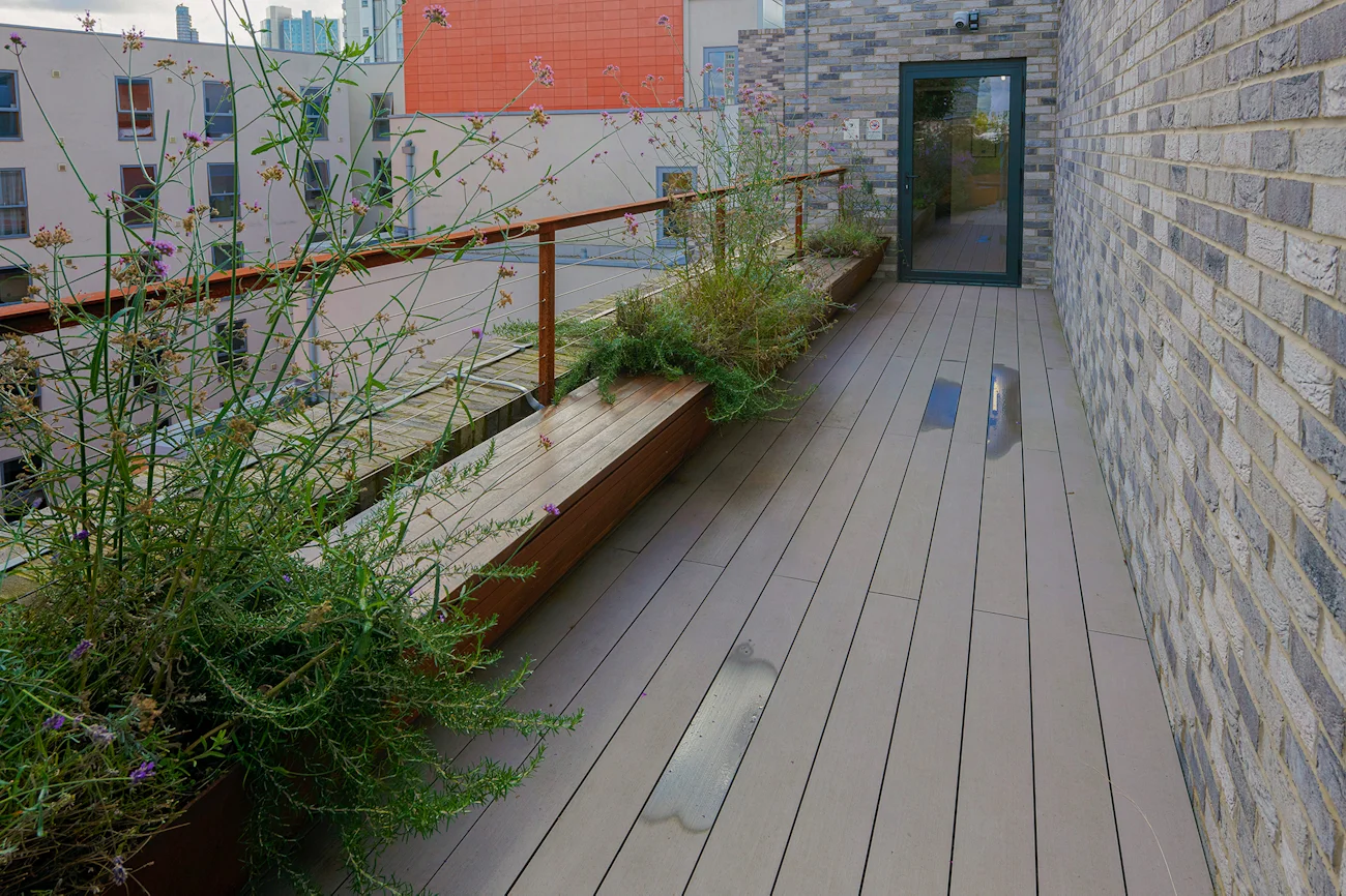 Old Street roof decking