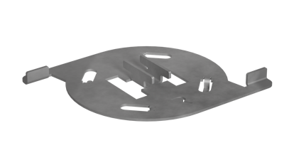 Metal ped to rail connector