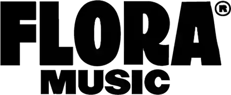 Logo text reading FLORA MUSIC in bold uppercase letters with a registered trademark symbol.
