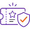 Horizontal arrow pointing right with a gradient from blue to purple.