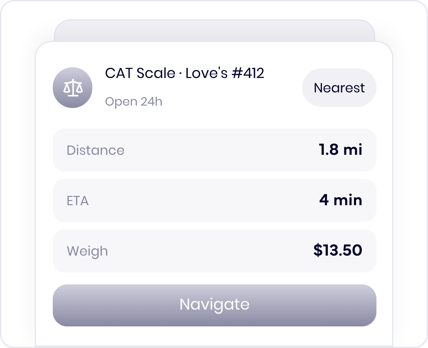 CAT Scale location card