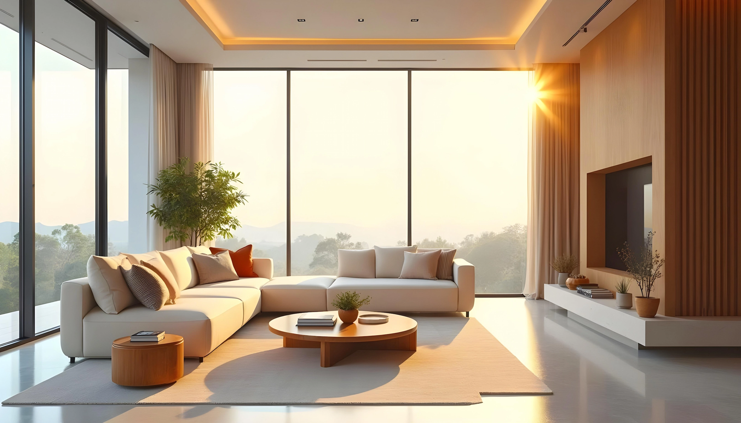 The Oakwood Residence Living Room