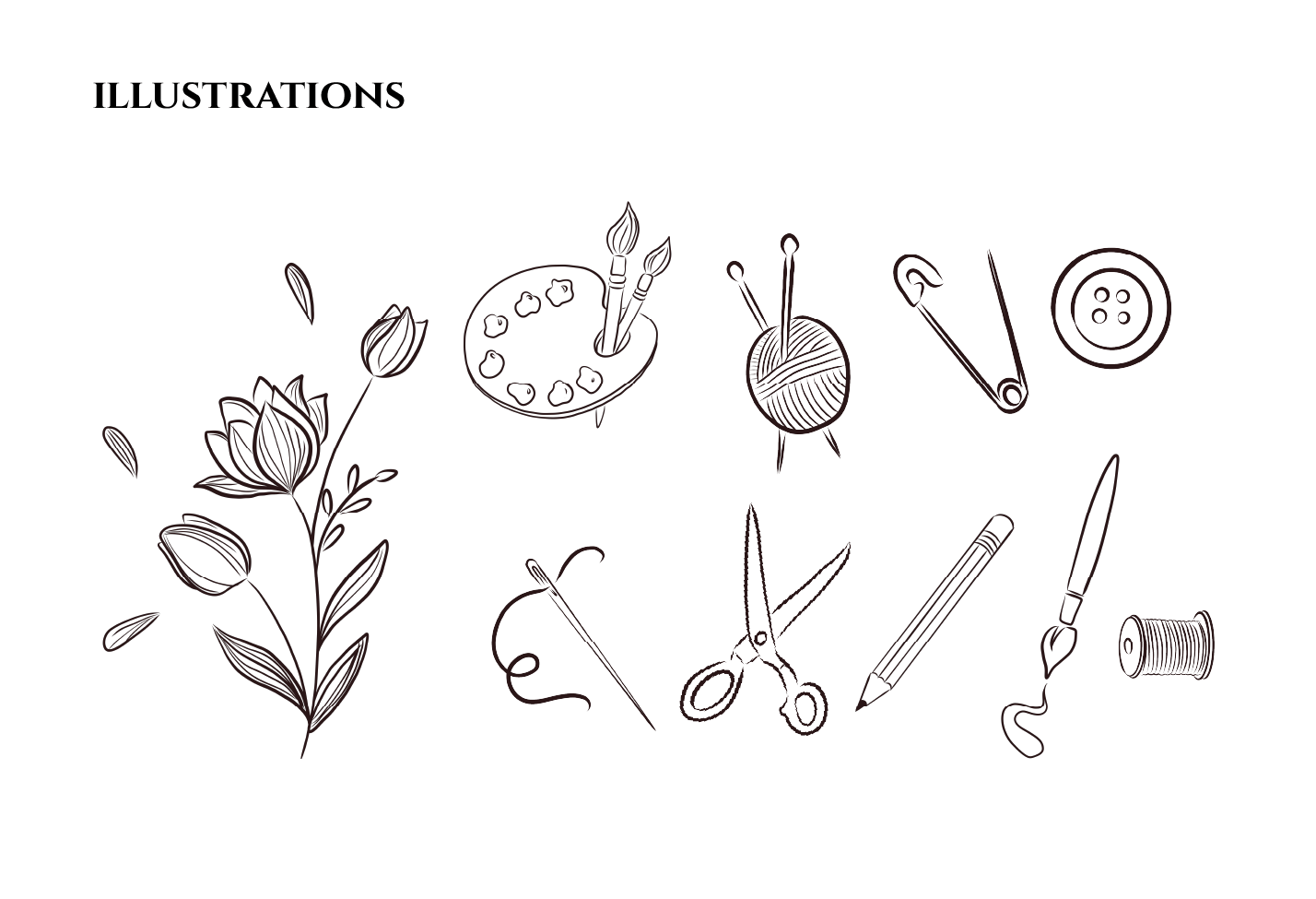 Grid of 30 black and white Asian Dragon logo sketches featuring various dragon illustrations, stylized text, chopsticks, and bowls.