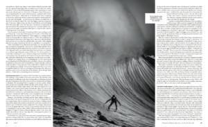 Bianca Valenti surfing at Mavericks