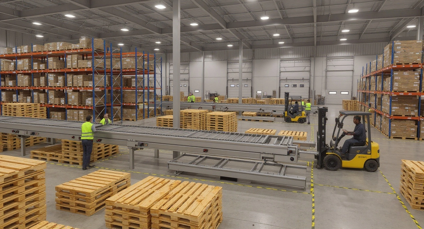 Supply chain operations with GMA standard compliant pallets for compatibility#1.9