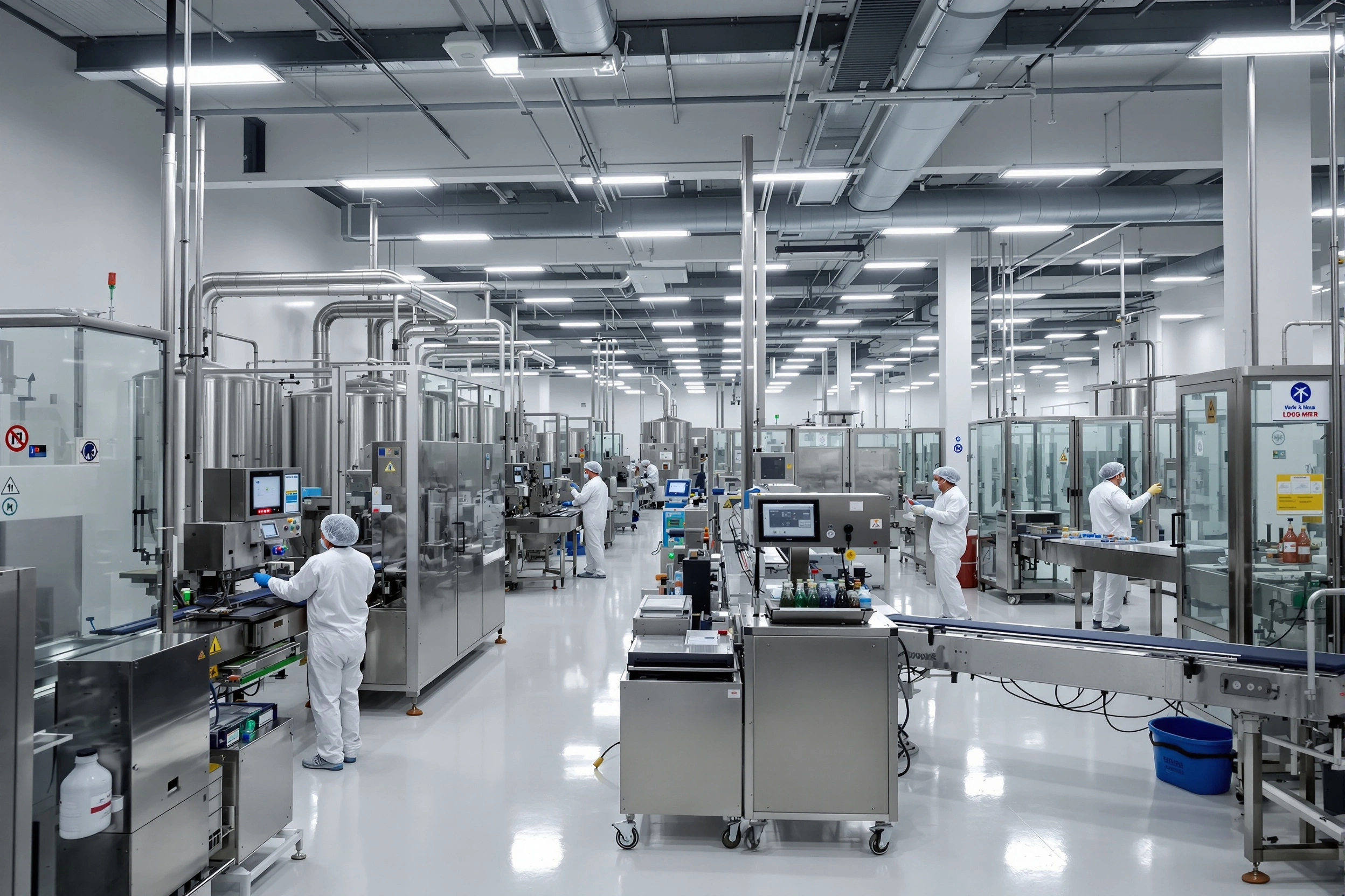 Food and beverage manufacturing facility with modern production equipment and quality control systems#1.6