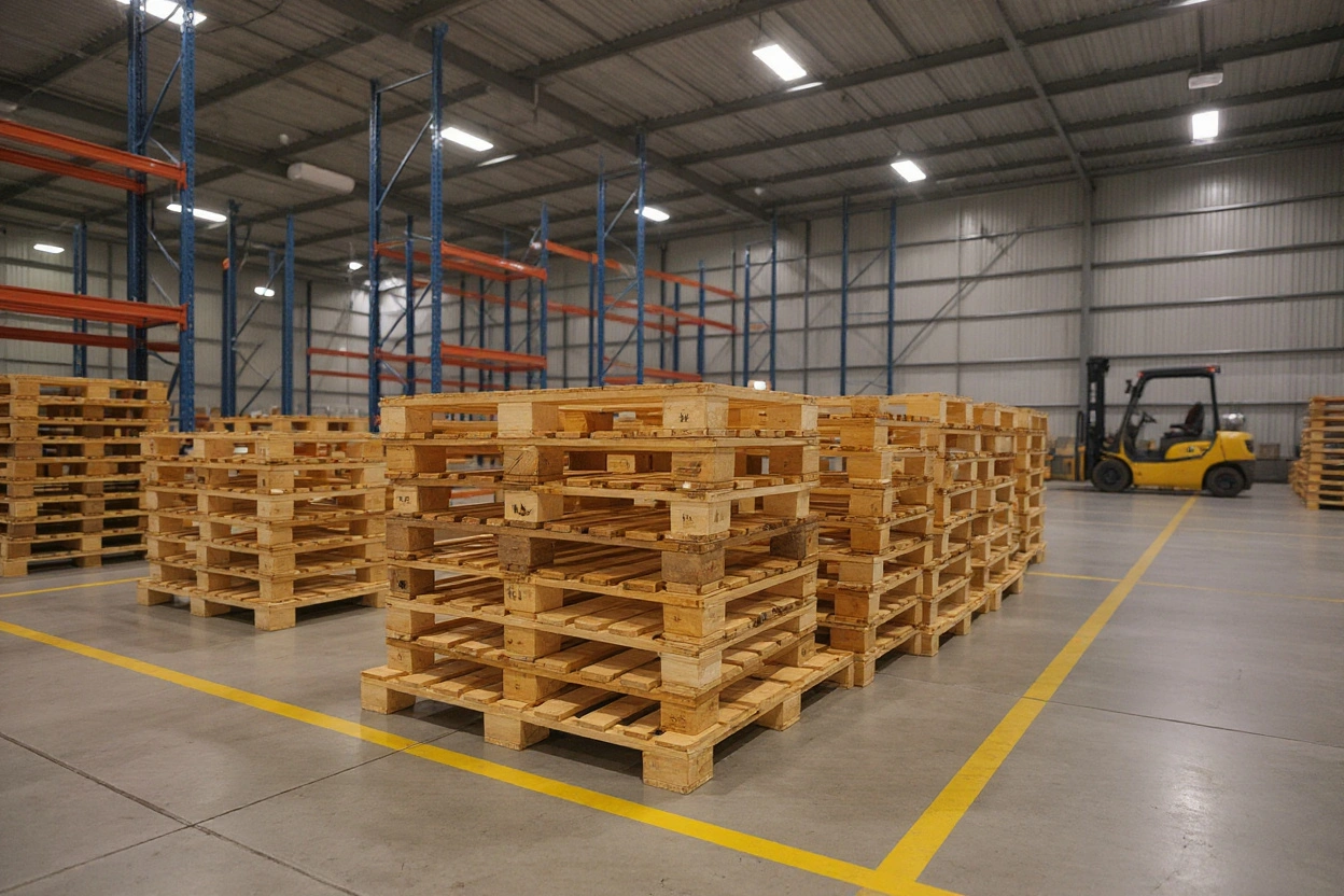 Warehousing operations using heavy-duty pallets for storage and material handling applications#1.6