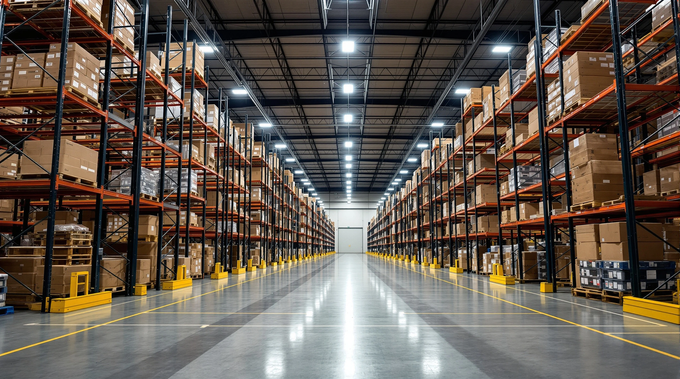 Food and beverage industry warehouses with pallet storage systems#1.9