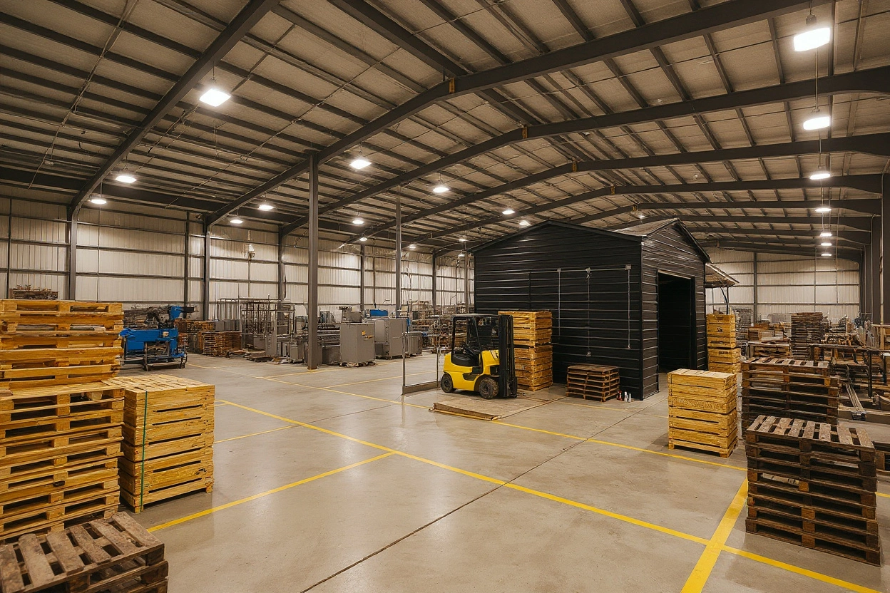 Manufacturing facilities with heavy-duty pallet requirements for industrial operations#1.6