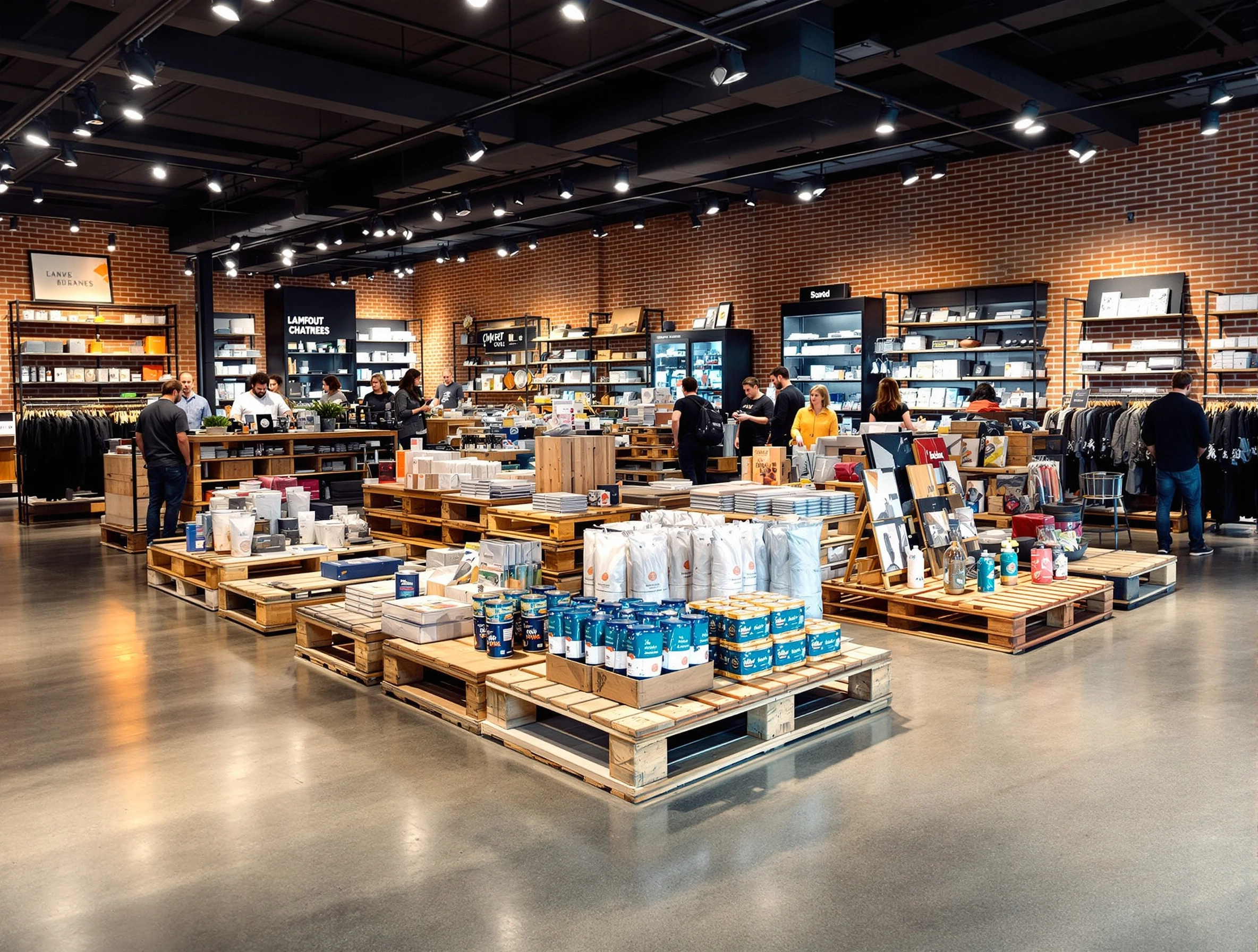 Retail stores using display-quality pallets for customer-facing environments#1.3