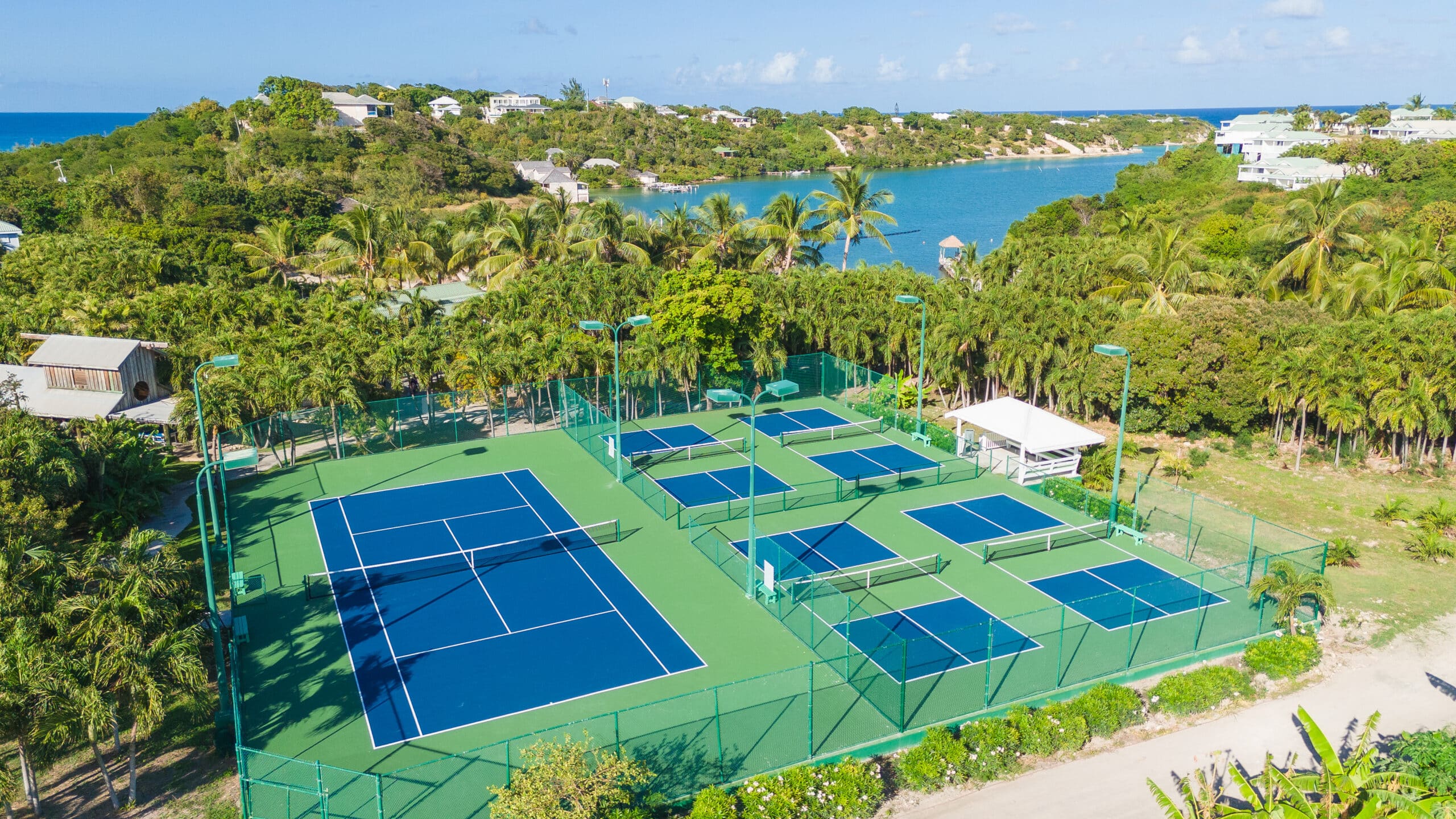 Pickleball courts at The Verandah Antigua