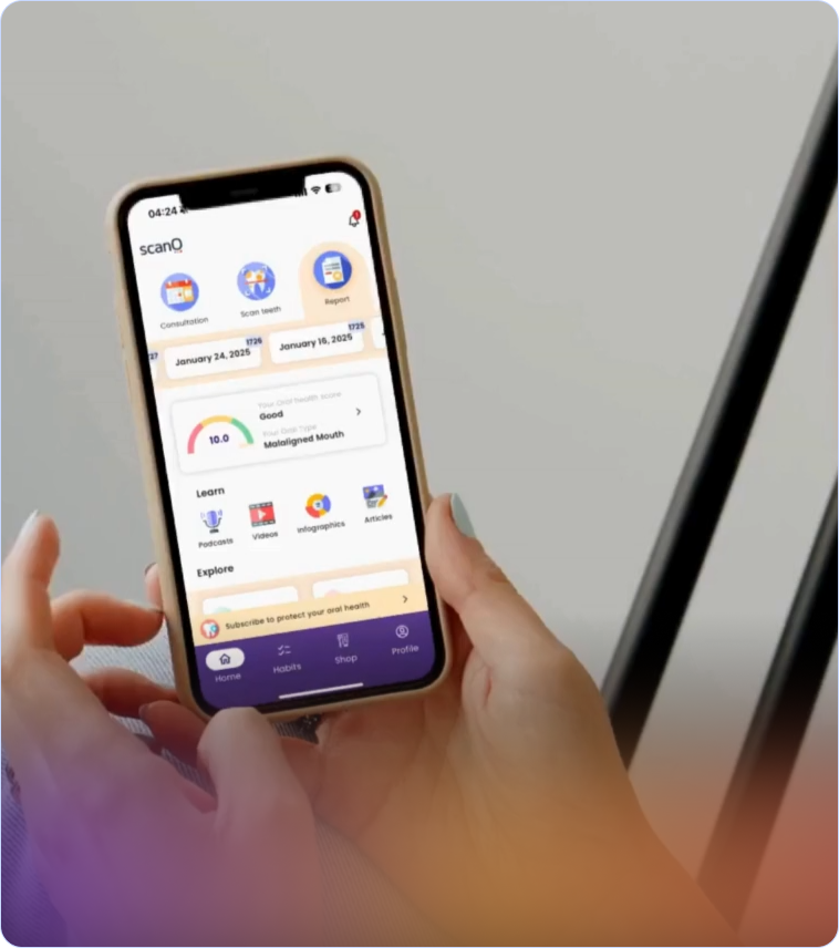scanO app patient using it on their phone