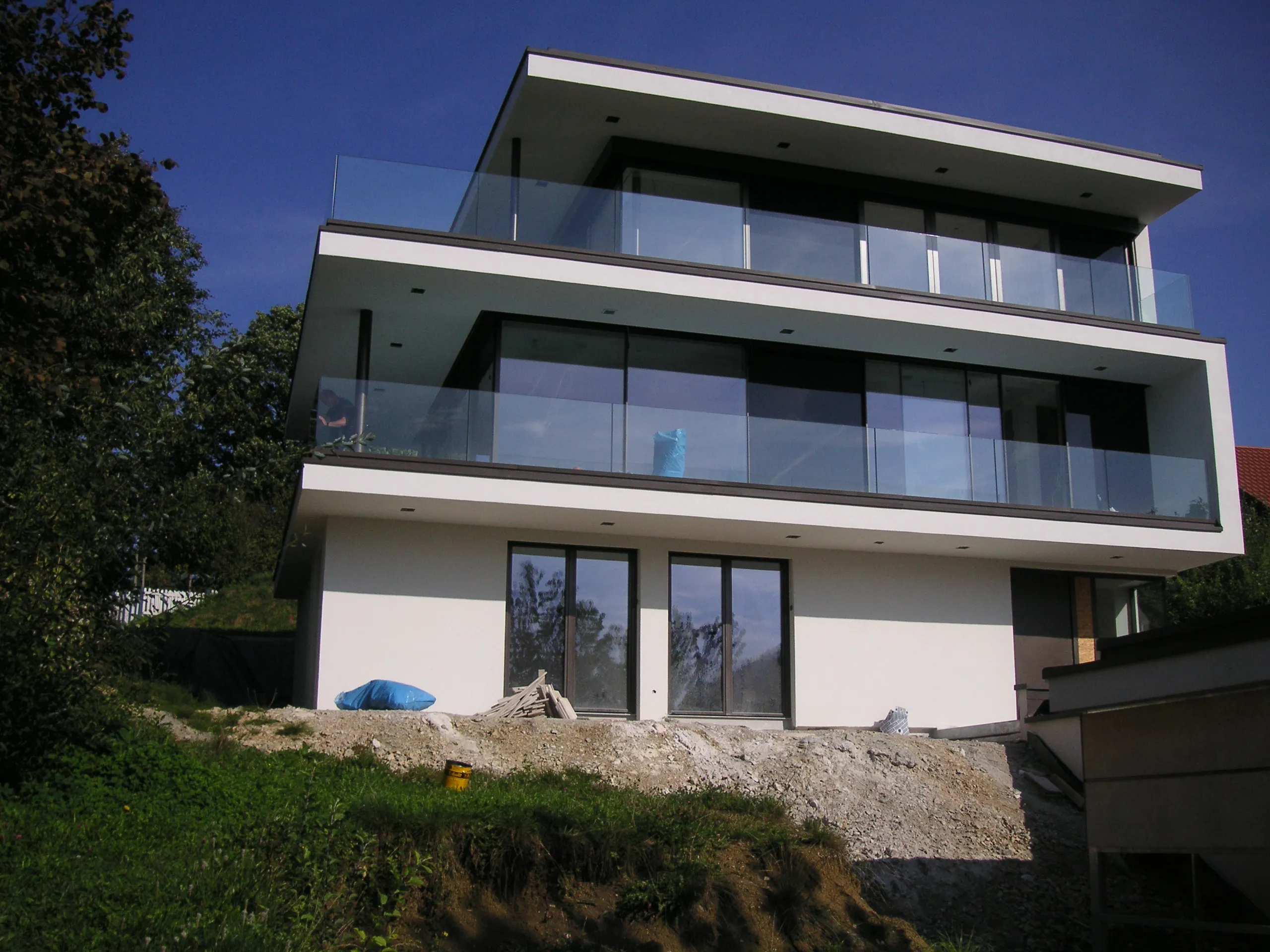 Modernes Einfamilienhaus mit Glasfassade und statischer Planung durch Sigler Schumer Spieth