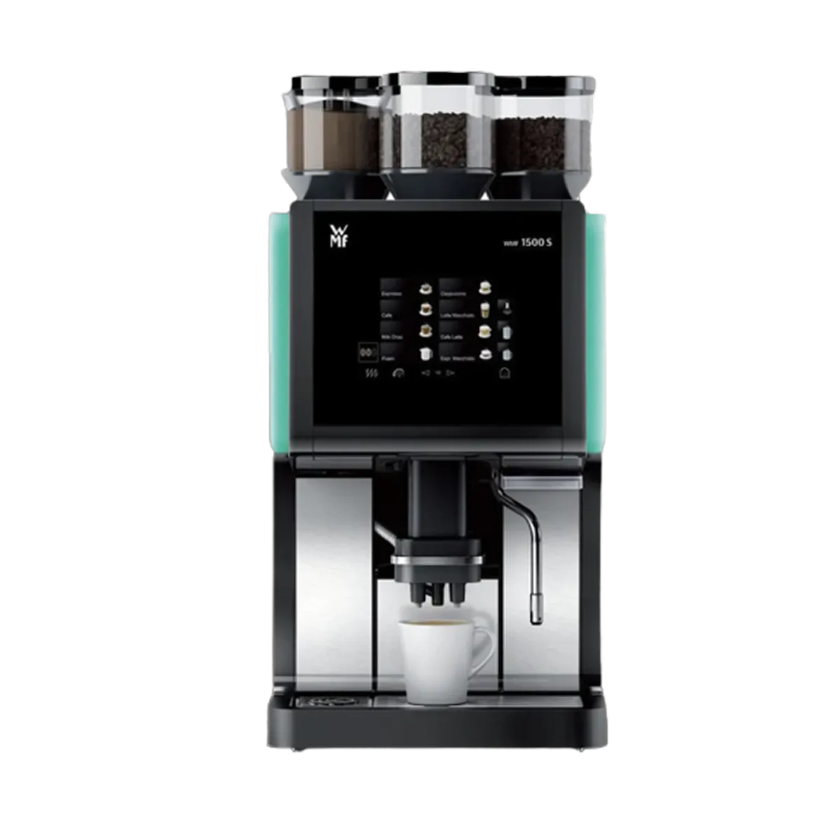 WMF 1500S+ 3 Hopper Espresso Machine with Fresh Milk