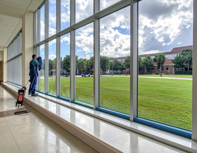 School Window Washing by Pressure Washing Guys