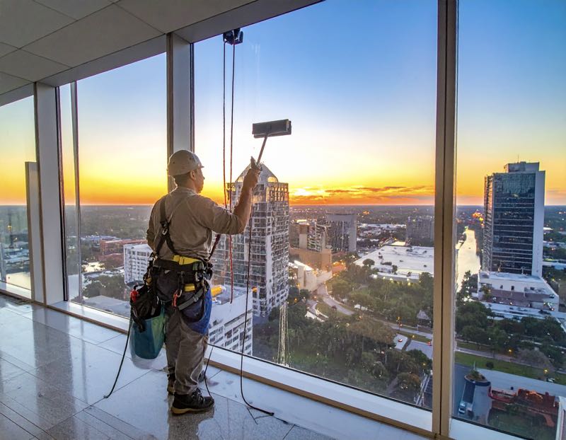 Office Window wash in Orlando bby Pressure Washing Guys