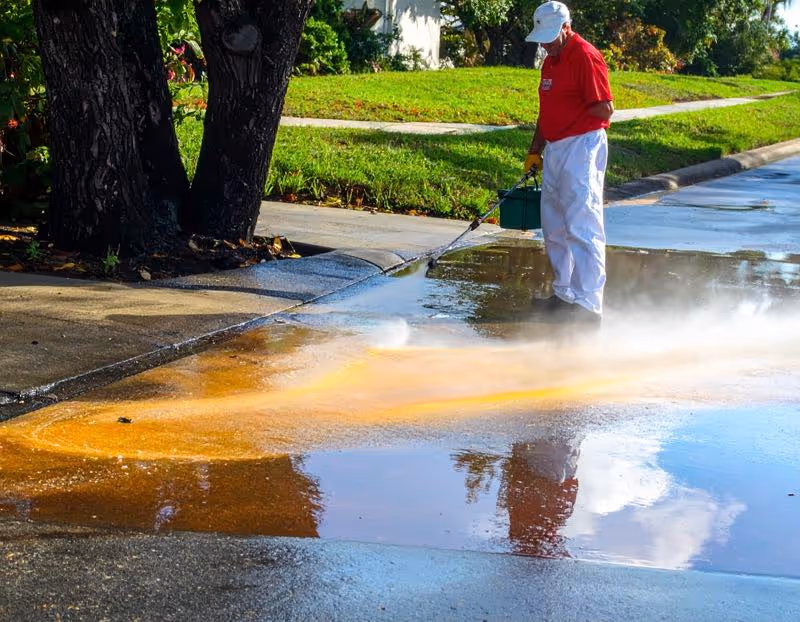 Hard water stain removal in Orlando by Pressure Washing Guys