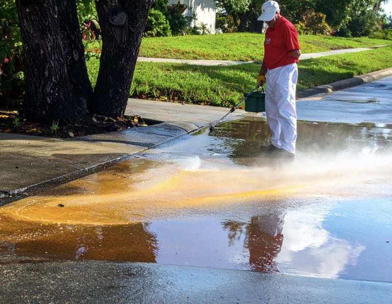 Hard water stain removal in Orlando by Pressure Washing Guys