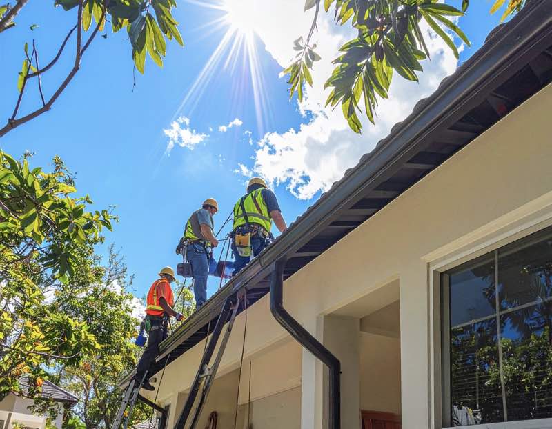 Gutter Cleaning job in Orlando by Pressure Washing Guys