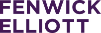 Mocha-colored silhouette of an elephant on a purple background.