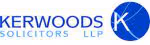 Kerwoods Solicitors LLP logo with a blue circle containing a white letter K.