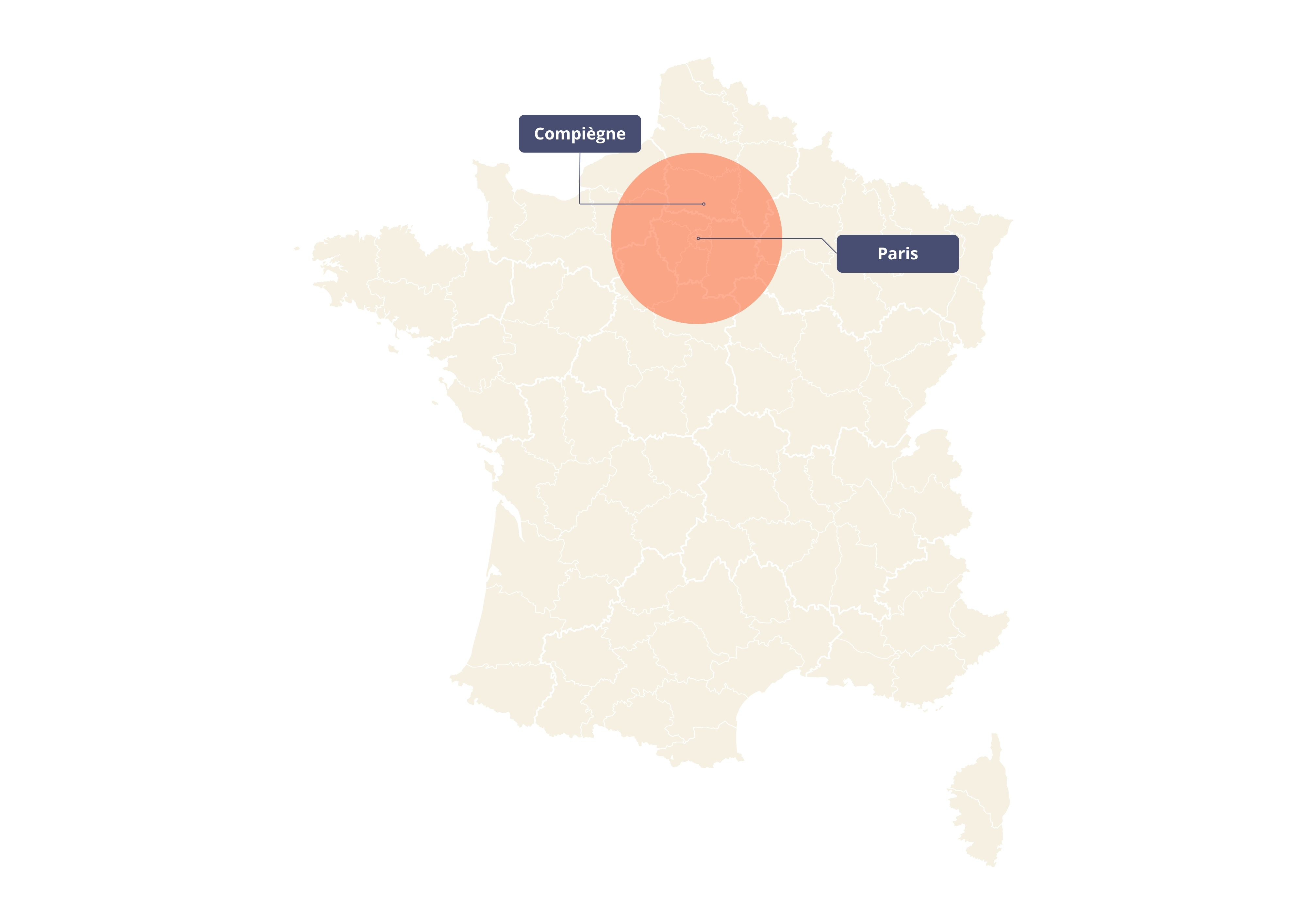 Zone d'intervention de Brokkr, entreprise de rénovation TCE