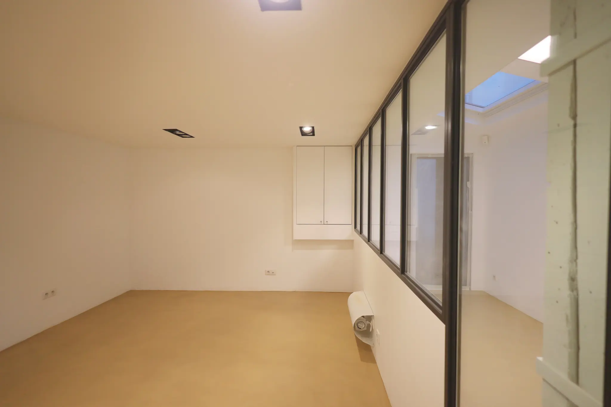 Béon ciré beige posé par un artisan spécialisé