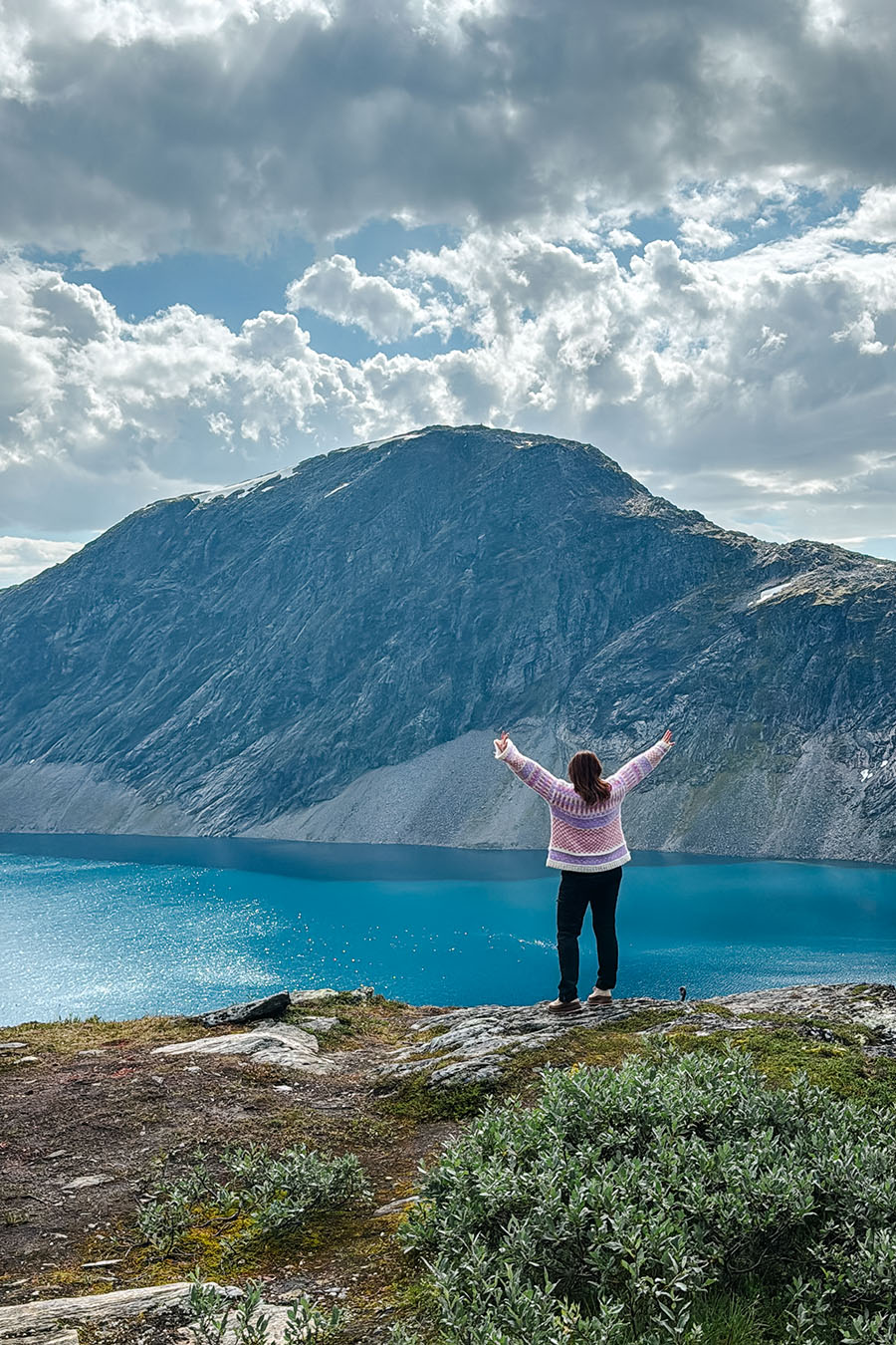 Naturbilde fra fjellvann