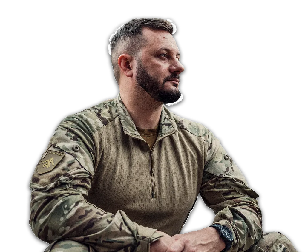 фото полковника Ігора Оболєнського, командира 2-го корпусу НГУ "Хартія"