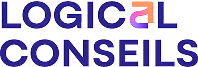 Logo LOGICAL CONSEILS avec un jeu de couleurs bleu, violet et orange.