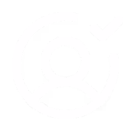 Icône d'utilisateur entouré d'un cercle avec une coche indiquant une validation ou un compte vérifié.