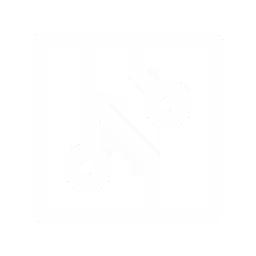 Icône de circuit électronique simplifié avec deux connexions circulaires à l'intérieur d'un carré aux bords arrondis.