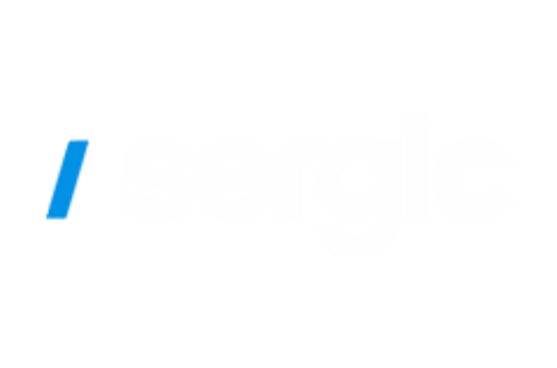 Logo de la marque sergic avec un slash bleu à gauche.