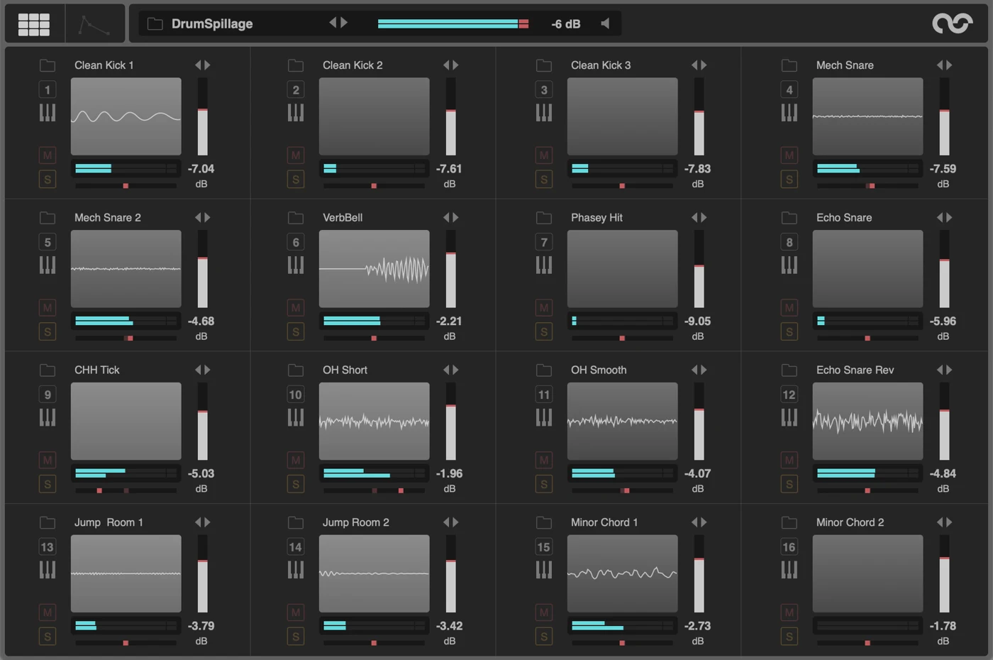AudioSpillage DrumSpillage 2 drum synthesizer interface