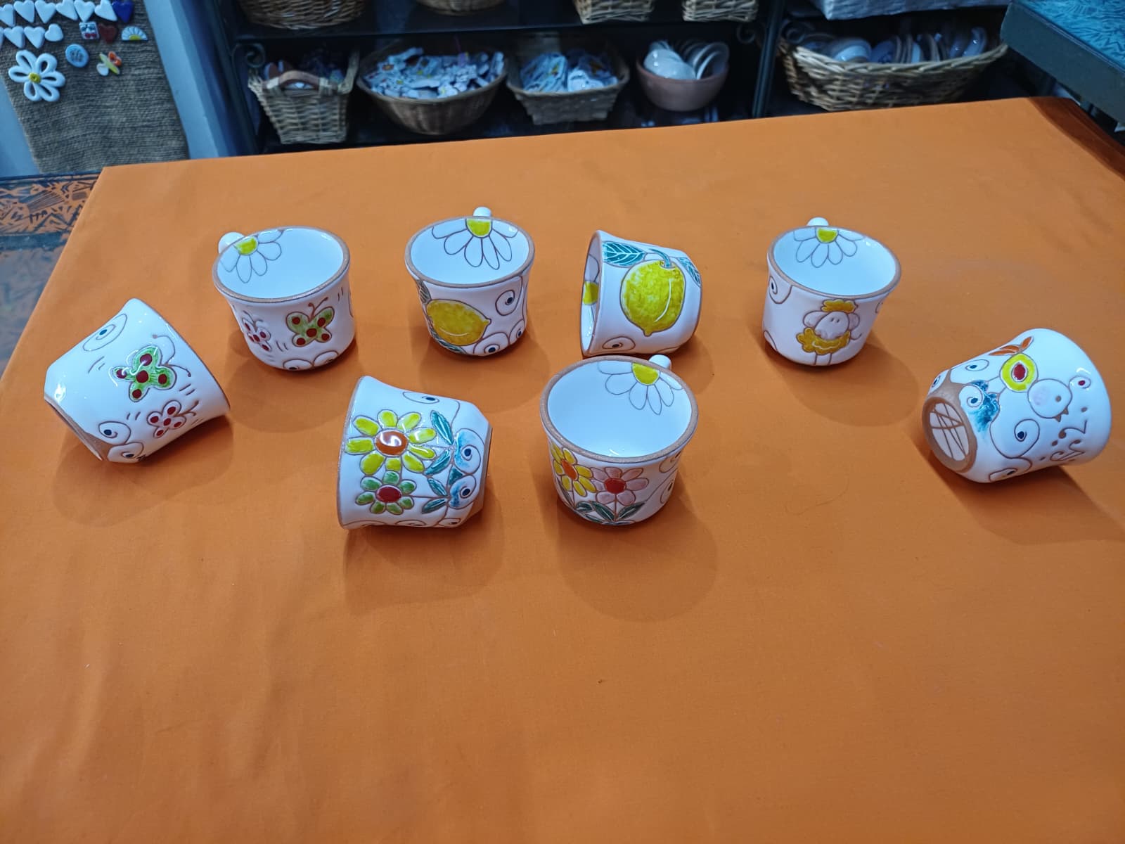 Hand-Painted Sicilian Espresso Cups