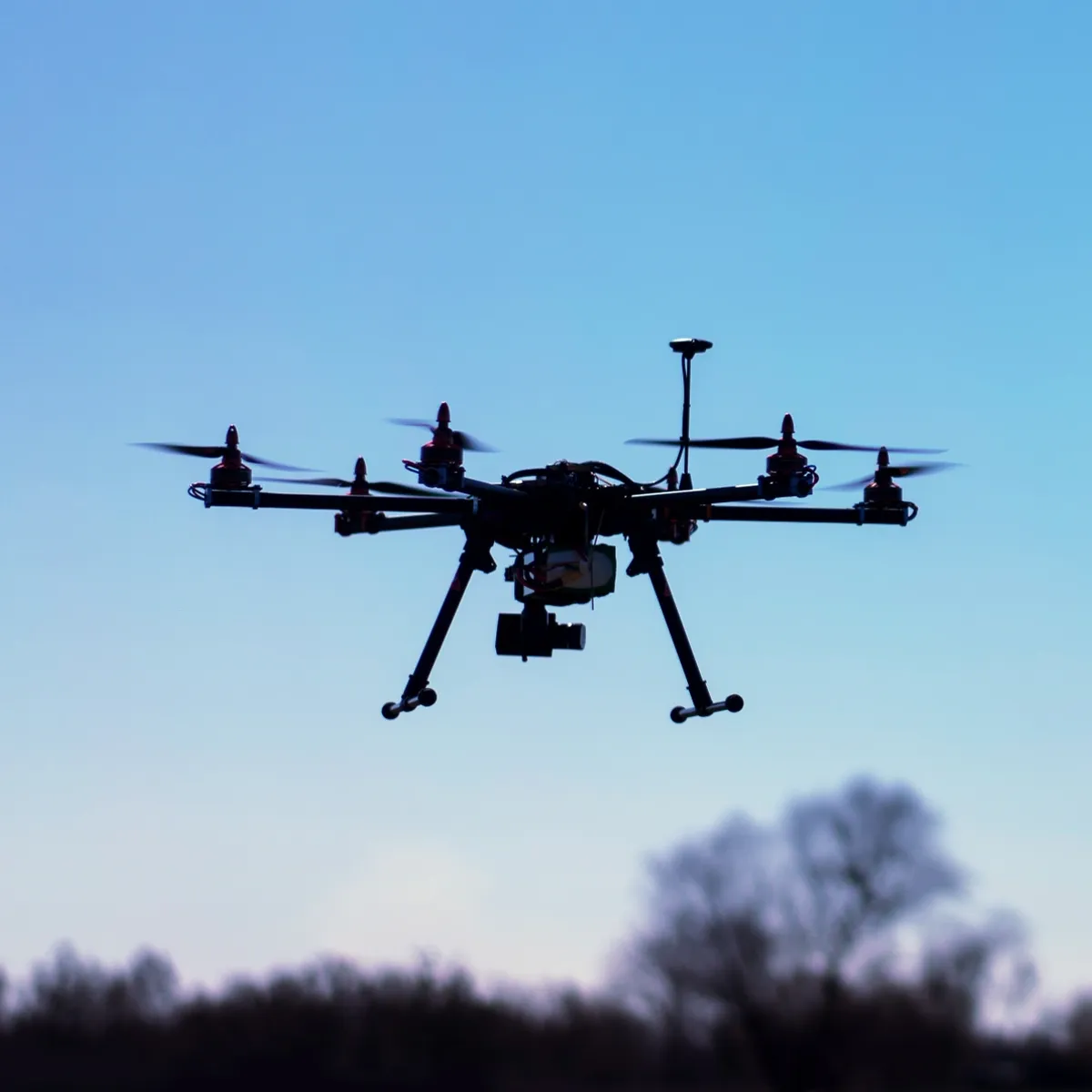 Security Drone in Surveillance Mode