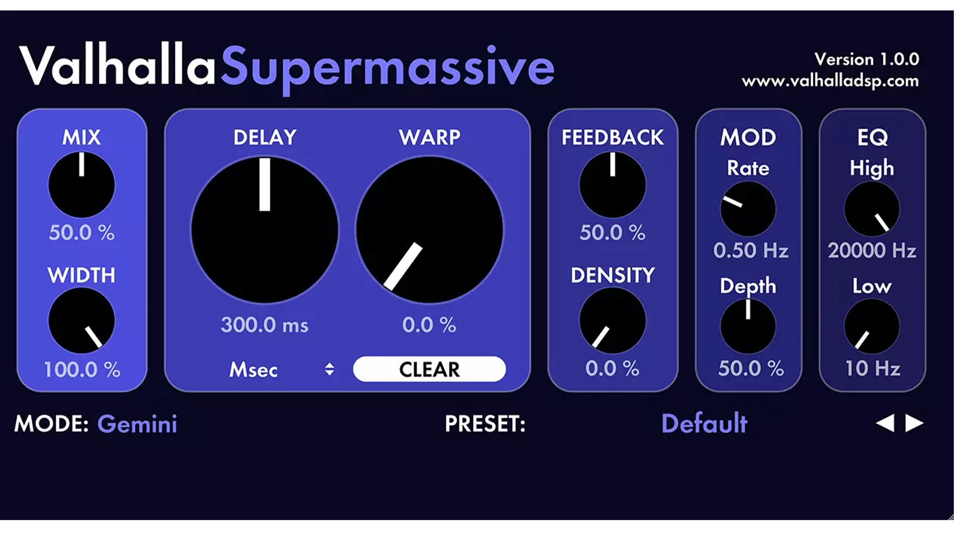 Valhalla Supermassive Interface