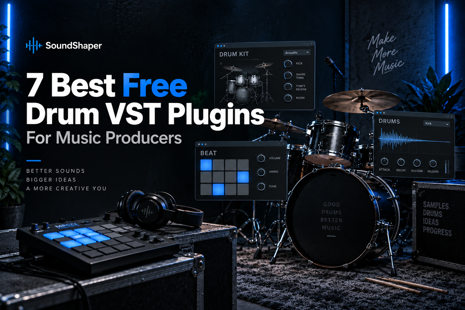 [background image] image of recording equipment (for a musician & band)