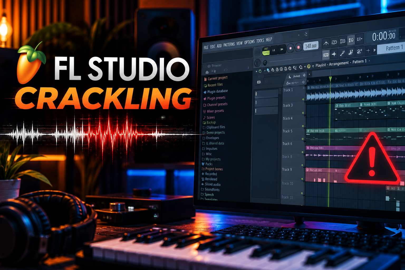 FL Studio Crackling