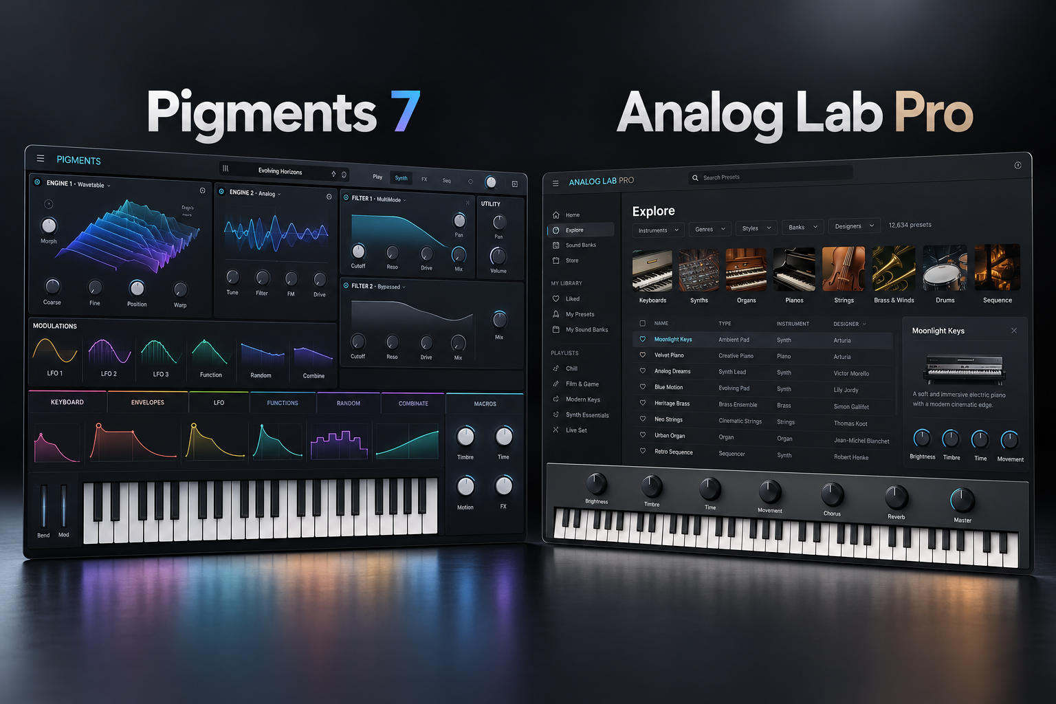 Pigments 7 vs Analog Lab Pro
