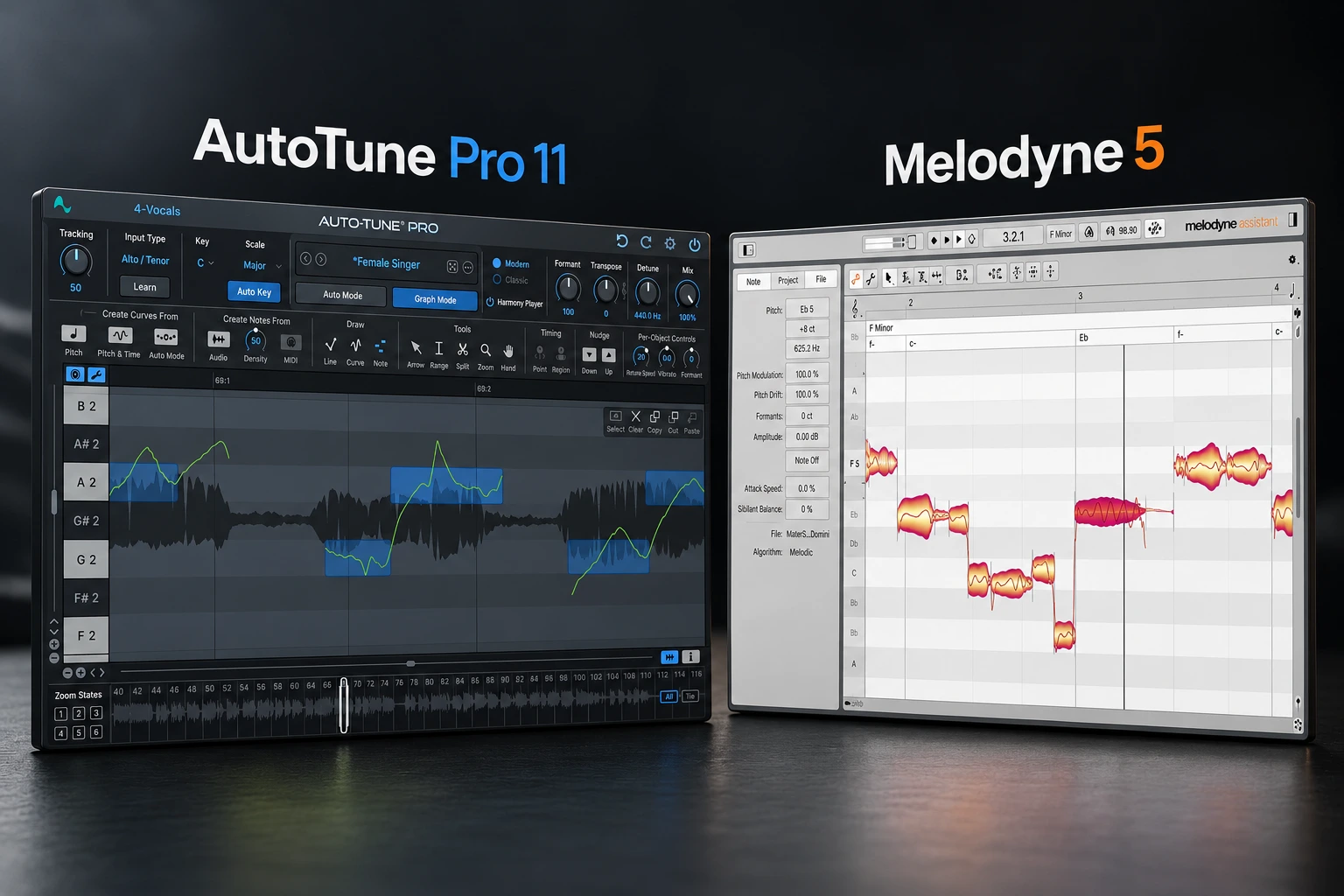 AutoTune vs Melodyne