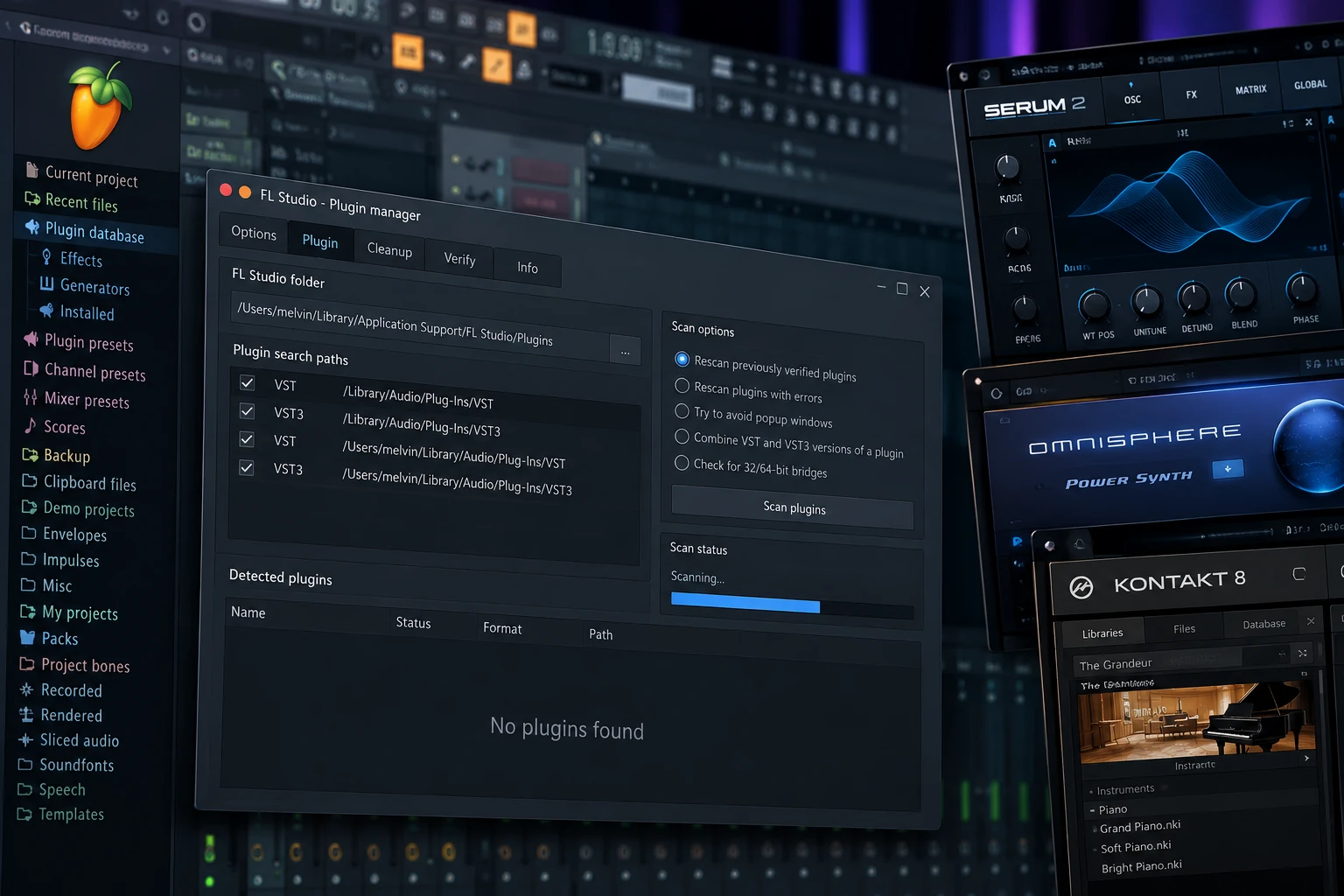 FL Studio Not Detecting VST Plugins