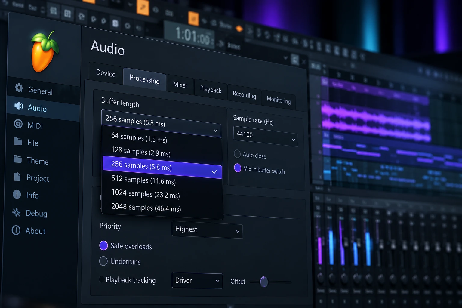 Best Buffer Size for FL Studio