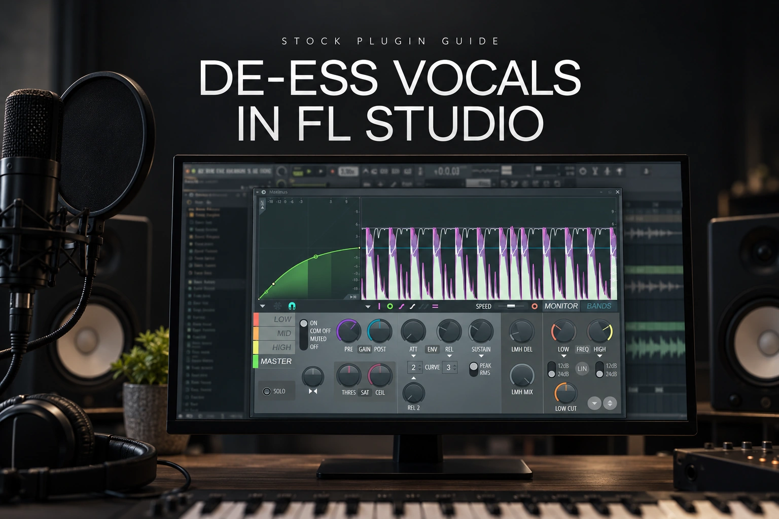 De-ess vocals in FL Studio with Maximus and stock plugins